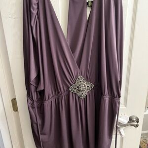 Z. Cavaricci Plum Dress with Black Label